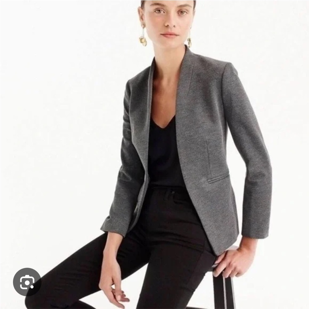 J.Crew Gray Going Out Stretch Twill Blazer
